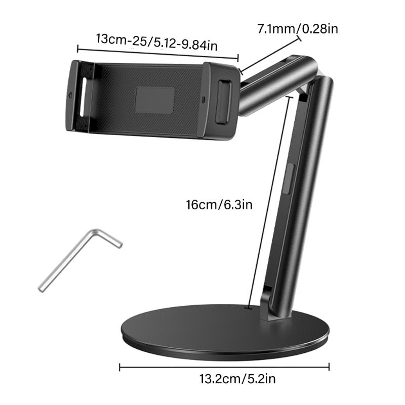 Height Angle Adjustable Tablets Phone Holder Aluminum Desktop Stand For Office Gaming