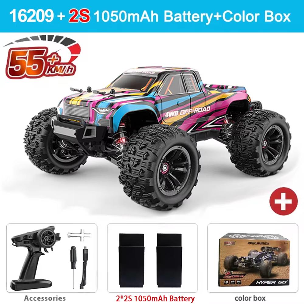 

MJX 16208/16209/16210 RC Car 2.4G 4WD Remote Control Off-Road Vehicle Brushless High-Speed Racing Climbing Crawler 2S 3S Battery
