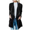 Women's Fashion  And Winter Cardigan Jacket Gold Velvet Mid-Length Windbreaker