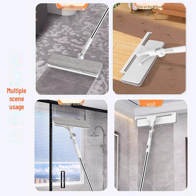 Telescopic Double-Sided Glass Cleaner for High-Rise Windows - Professional Household Tool