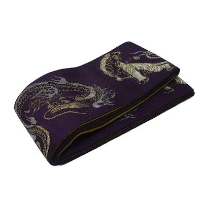 Stilvoller Kimono Iroha Quadratischer Obi mit Drachen- und Tigerdesign Herren (lila)