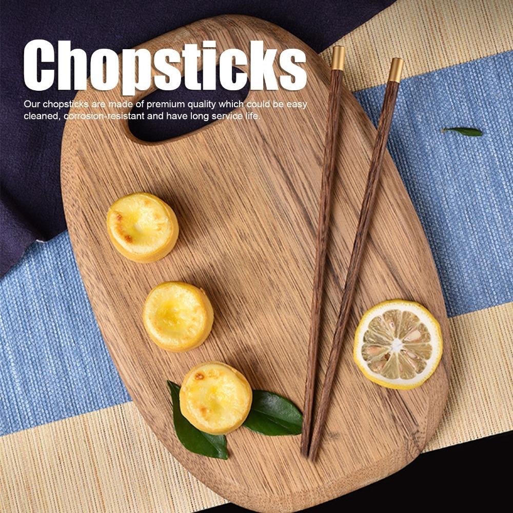 5Pair Wood Food Chopsticks Polished Edge Tableware Chopsticks Chopsticks Set  Travel Takeaway