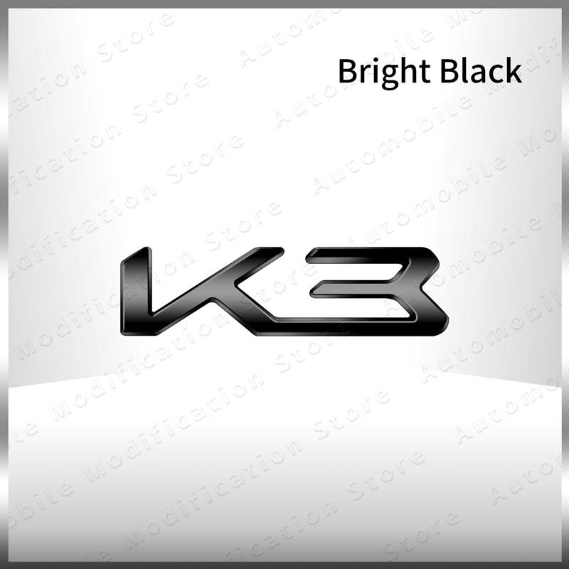 OYQZ3 New Auto Exterior K3 K5 K8 Emblem Fender Rear Trunk Body Badge Sticker For Kia Forte Ceed Cerato RIO 2 3 4 Sorento Sportage