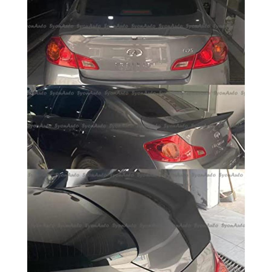 Gloss Black HIGHKICK Style Duckbill Trunk Spoiler Wing for 20072015 Infiniti G37 G35 Q40 Enhanced Aerodynamic Design with Premi
