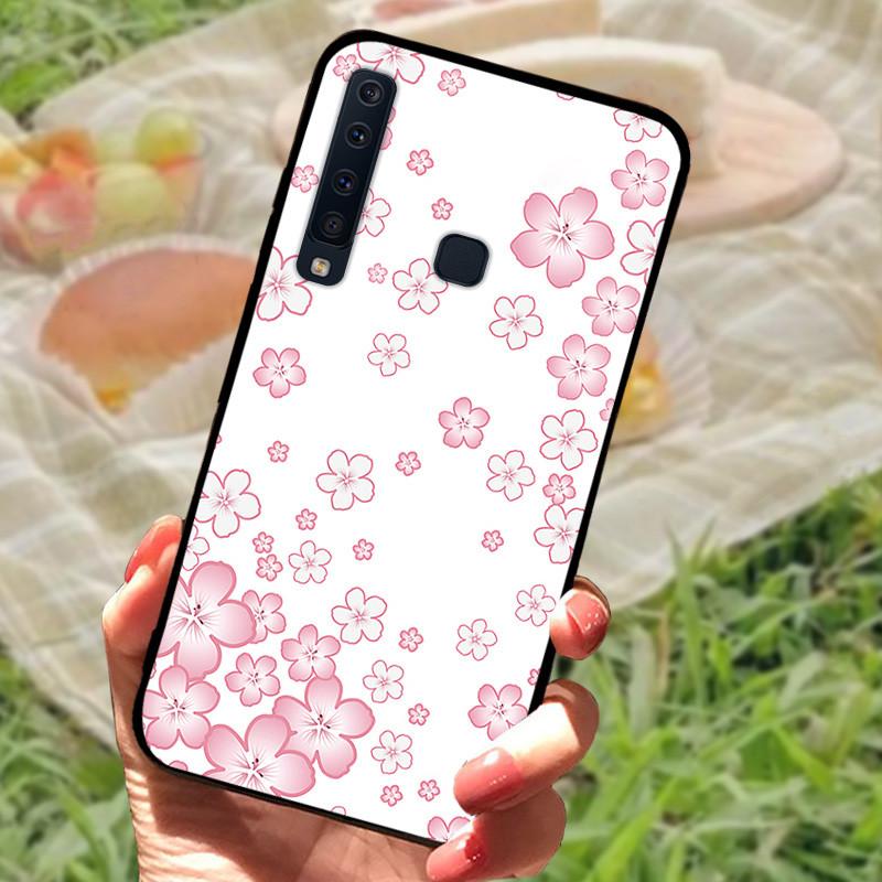 For Samsung A9 2018 Case Cover A7 2018 Silicone Soft Marble Black Bumper Funda Coque for Samsung Galaxy A7 A9 2018 Protective