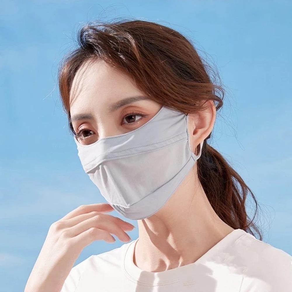 Ice Silk Ice Silk Mask Breathable Riding Face Mask New Face Cover Scarf  Gift