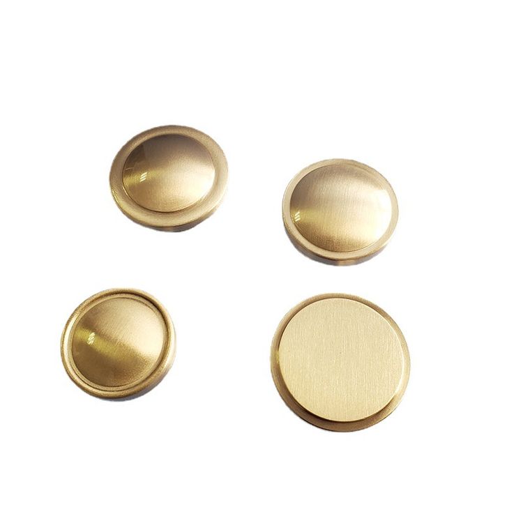 Brass Gold Flower Shape Cabinet Knob Pulls Polished Solid Brass Ball Kitchen Drawer Knob Handle