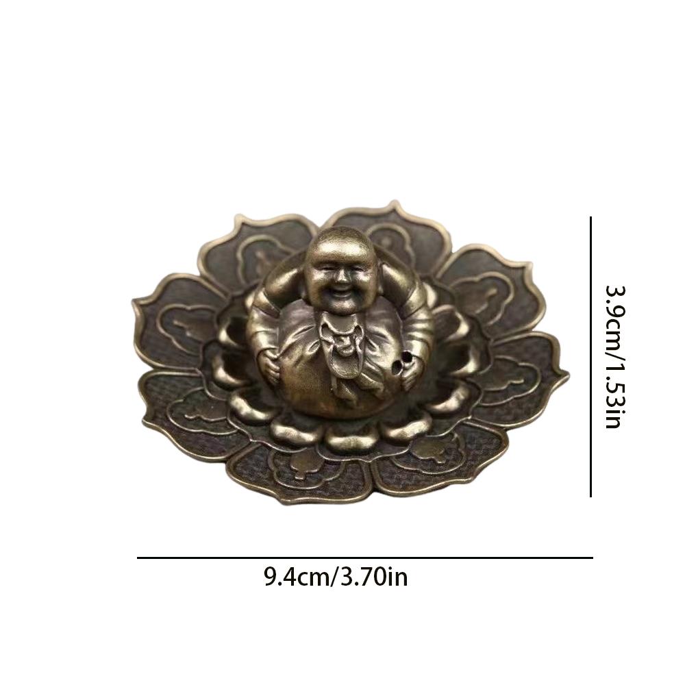 Retro Seat Maitreya Buddha Incense Line Incense Burner Home Incense Tray Indoor Incense Plate Incense Burner