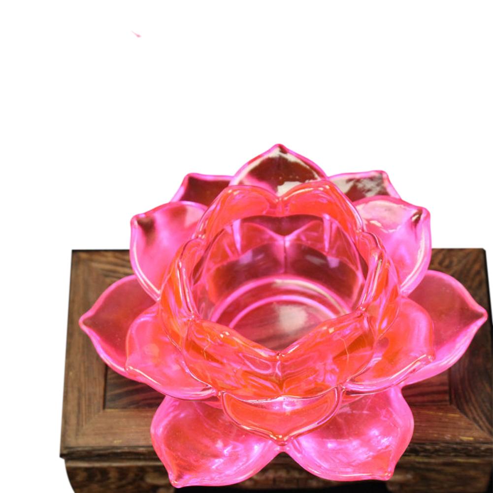 Glass Candle Holder Lotus Candle Holder Easy Maintenance