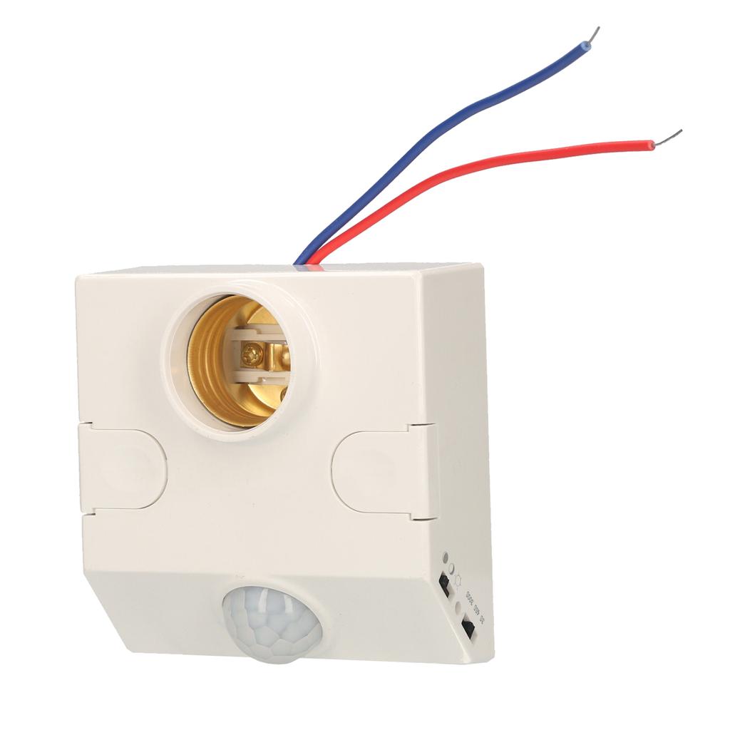 PIR Motion Sensor Lampholder E27 Live Line & Zero Line Wired Motion Activated LED Bulb Lamp Base