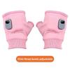 Windproof Rechargeable Heated Gloves 360 Degree Thermal Warm Fingerless for Outdoor Hiking Cycling Winter Sports Heated