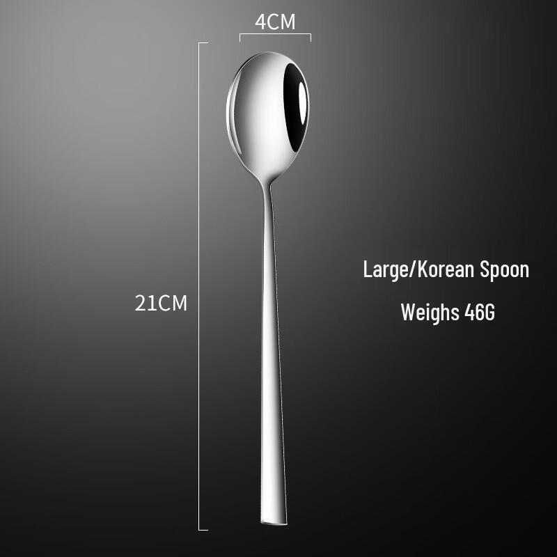 

Korean Style 304 Stainless Steel Soup Spoons