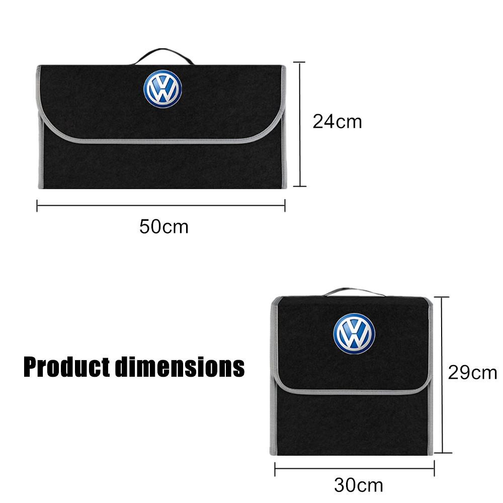 2026 Hot For VW VOLKSWAGEN Car Trunk Storage Bag Organizer Sundries Stowing Tidying Box For VW Volkswagen Rline Golf CC GTI Tigu
