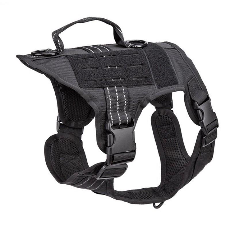 Heavy Duty Dog Harness Vest Large Breeds - Anti-Pull Escape-Proof Adjustable Fit Walking Training