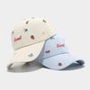 Sweet Sweet Strawberry Rainbow Embroidery Baseball Cap Women's Soft Top Cap Daily Casual Visor Hat
