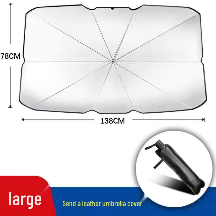 Foldable Car Windshield Sunshade - Heat Insulation & Sun Protection Curtain