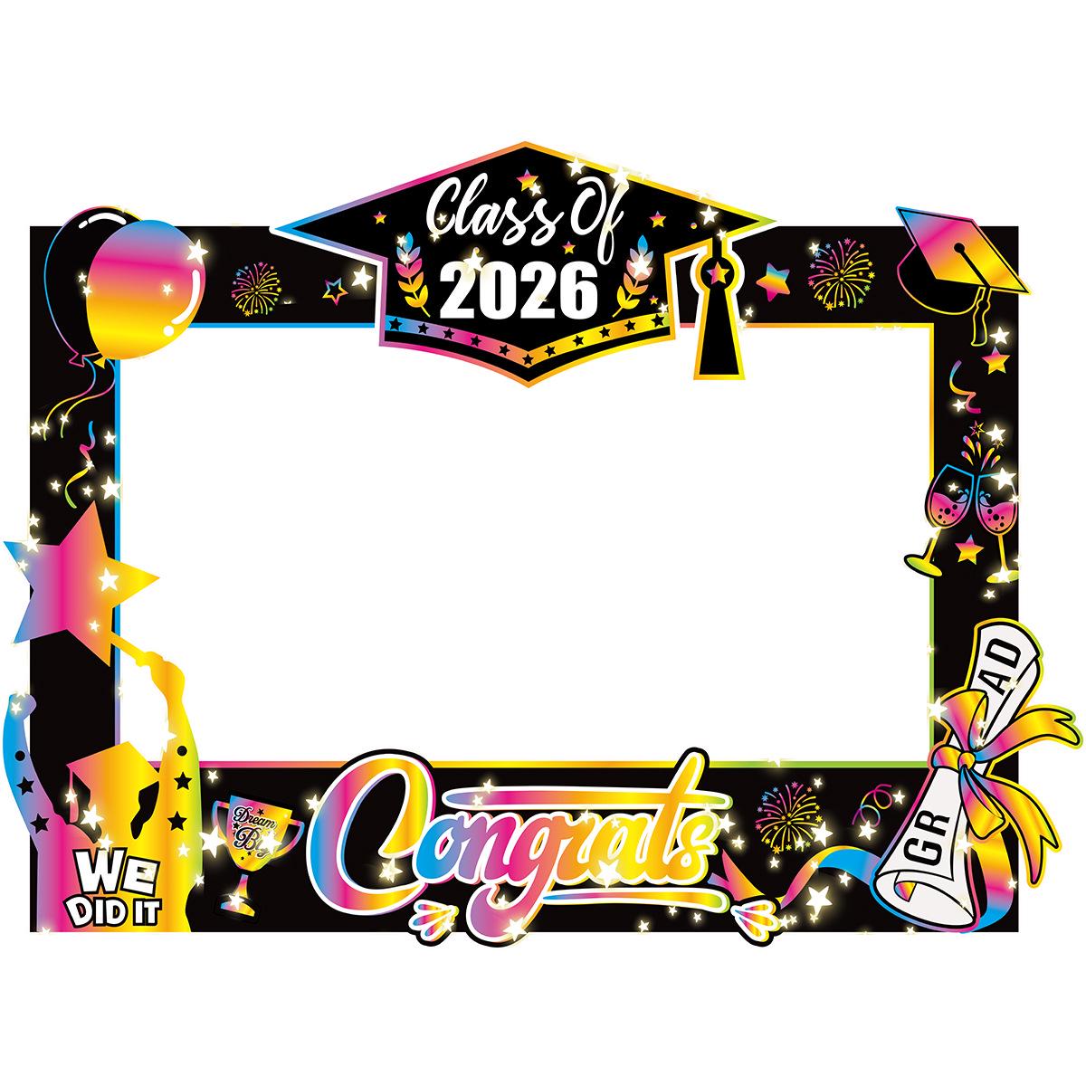 Graduation Party Decorations: Funny Glasses Photo Props & Ceremony Photo Frame