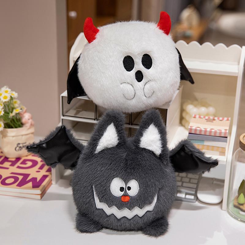 Funny Trick Halloween Pumpkin Bat Ghost Throw Pillow Cartoon Dolls Soft Dolls Baby Appease Christmas Halloween Gifts for Girls