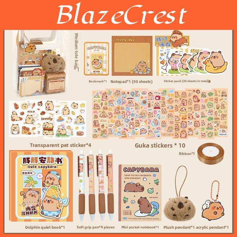 Butter Bear Capybara Graduation Gift Kids School Supplies Pack For Children Learning And Creativity