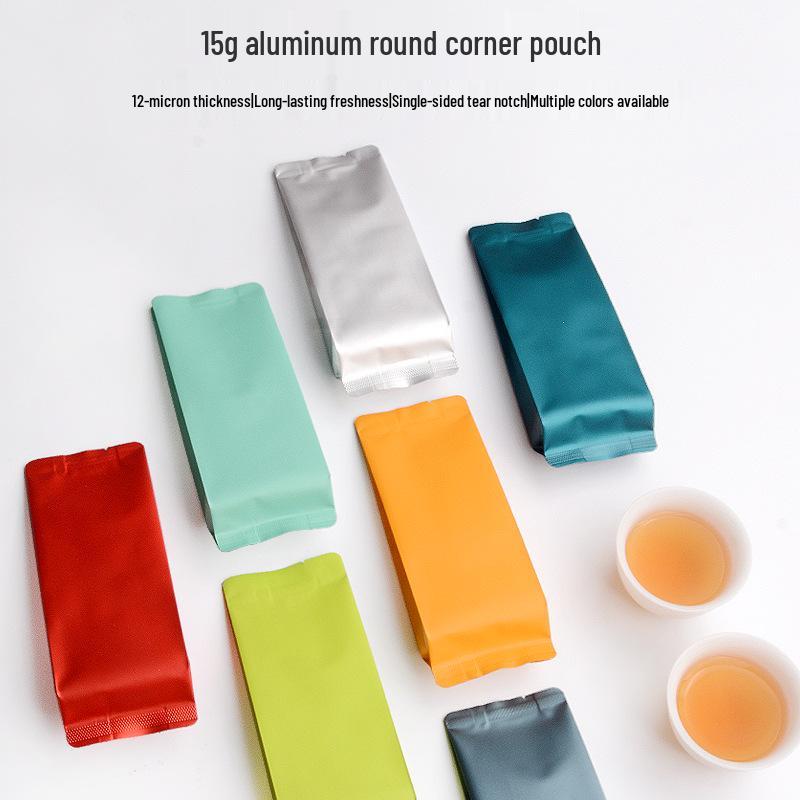 Premium Aluminum Foil Tea Bag for Yancha, Black Tea, Green Tea, Cinnamon, Da Hong Pao