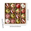 16 Pieces Christmas Ball Ornaments Hanging Crafts Charm Pendants Xmas Decorations for