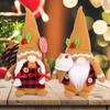 Gingerbread Man Gnome Ornament - Faceless Christmas Doll Decor