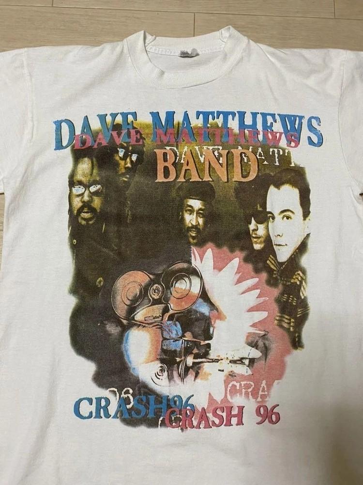 Dave Matthews band 90s retro style Crash 96 Tour White T shirt basic Unisex T-Shirt XXXXL