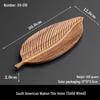 South American Walnut Leaf Platter