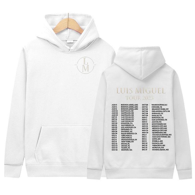 Louis Miguel Tour Men's Hoodie Fashionable Casual Sportswear Retro Hip-hop Style Hoodie Streetwear