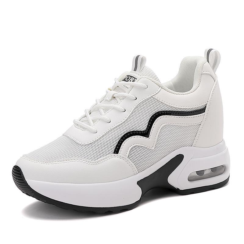 Women's Air Cushion Thick Sole Casual Sports Shoes: Versatile Height-Increasing Summer Footwear