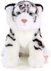 Carolata White Tiger Plush Toy Animal Realistic Animal Toy Doll Gift Present Birthday Christmas Present (Baby/Realistic Family/Soft Touch) (Twice
