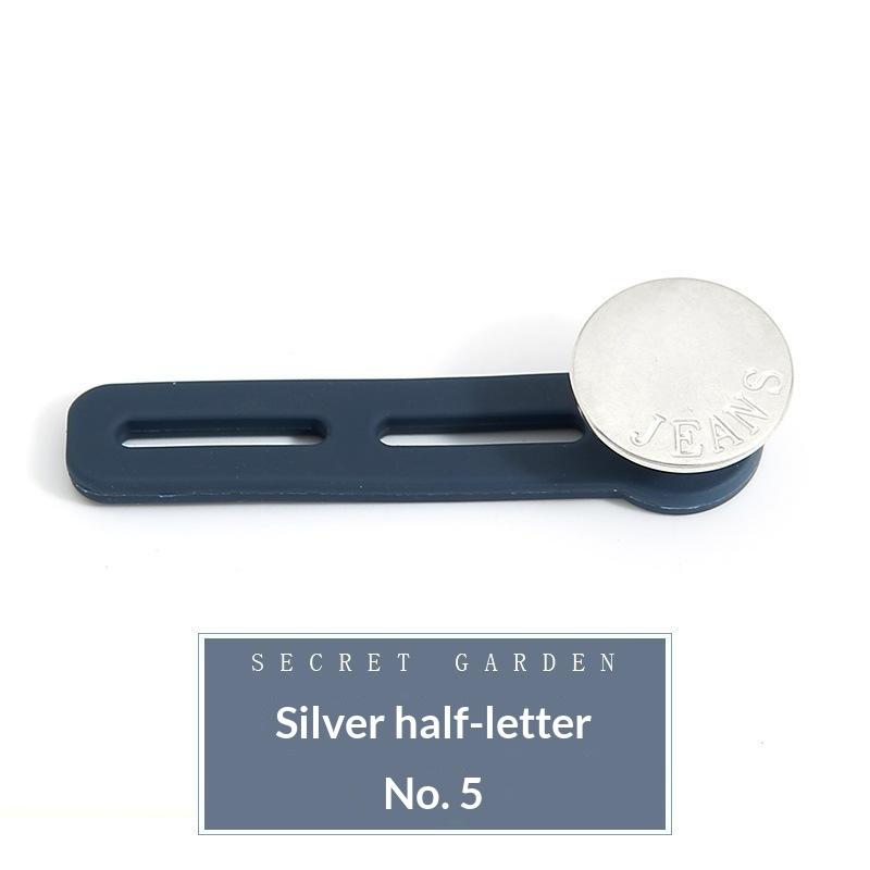 Jeans Button Extender Universal Pants Extender Button For Women Men Adjustable Elastic Waist Silicone Extender Buckle Set