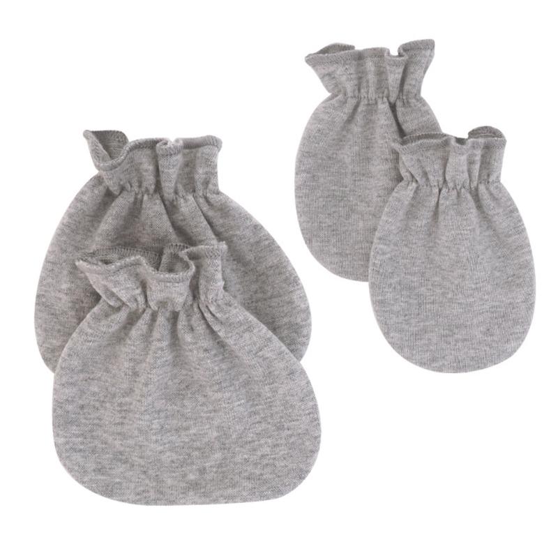 2 Pairs Face for Protection Soft Cotton Hands Ankle Socks No Scratch Mittens Socks Set Not  Scratching Gloves Foot Cover