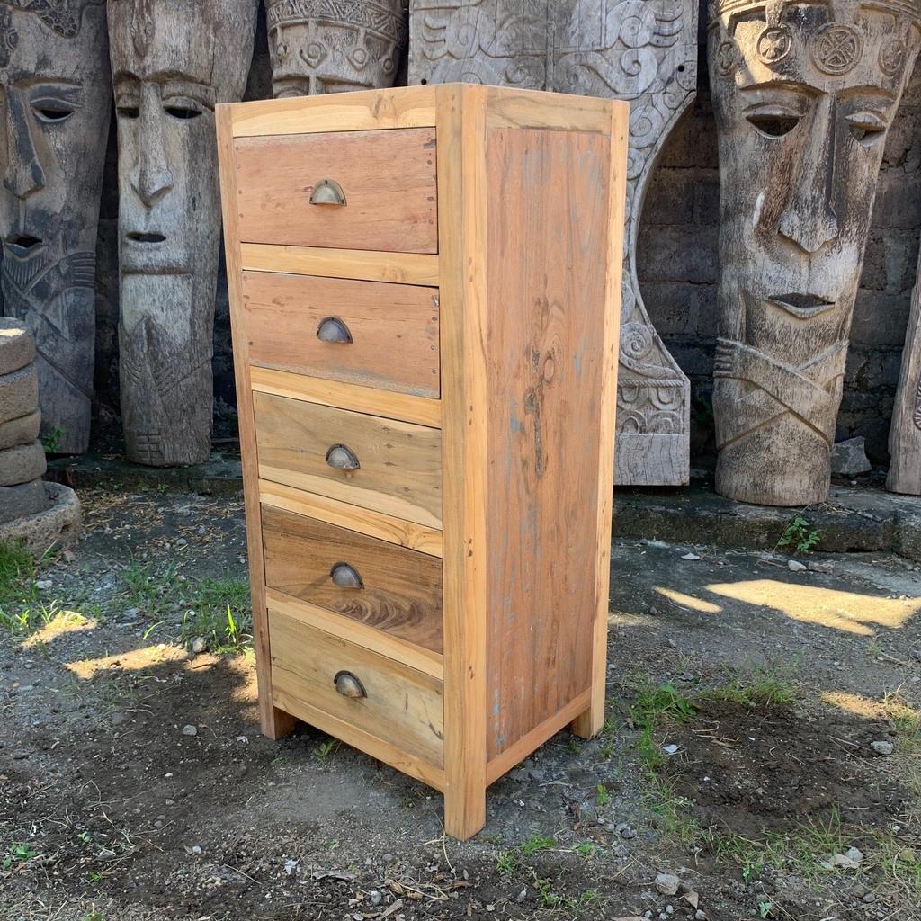 5 Drawer Chest of Drawers Reclaimed Wood