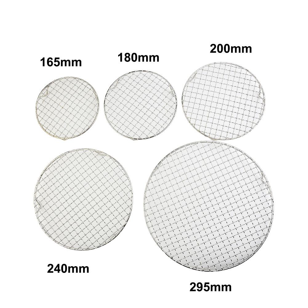 1 Pcs Round Cooling Baking Rack 201 Stainless Steel Wire Oven Grill Sheet BBQ Grill Net Meshes Racks Grid Round