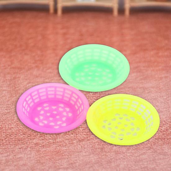 

15 шт. миниатюрная корзина с высоким уменьшением, анти-трещины, не выцветает, коллекционная мелкая сетка, сцена для супермаркета, модель корзины, аксессуар для кукольного дома