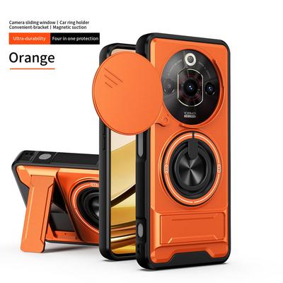 2 v 1 Kroužek na prst Vestavěný magnetický držák do auta Pouzdro pro ZTE Nubia Focus Pro Music numbia Neo 3 2 Blade A75 A35E 4G V70 Max Kryt