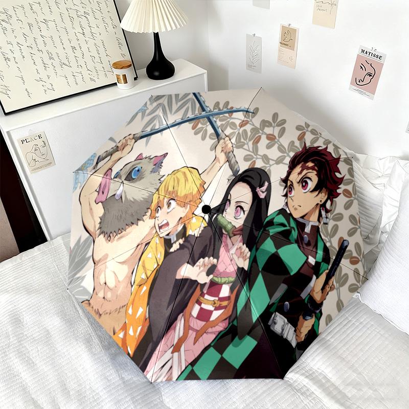 Japanese-style Cartoon Demon Slayer Kamado Tanjiro & Kamado Nezuko Umbrella Including Home Travel and Outdoor Activities Multi Functional Umbrella 33