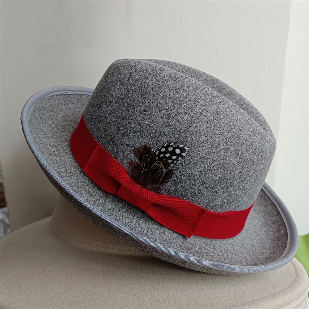 The Derby Hat Bowler Hat Fedora For Women And Men Party Hat Men Hat For Winter Elastic Band Felt Hat Jazz Church Hat