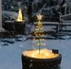 Christmas Lights Outdoor Waterproof Solar Led Christmas Tree Decoration String Lights New Year 2025 Ornament Garden Decoration