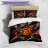 Set Lenzuola Stampato Manchester United 3 Pezzi Morbido Delicato sulla Pelle Lavabile Copripiumino e Federe Set Tutte le Stagioni Camera da Letto