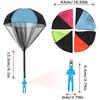 10pcs Tangle-Free Parachute Toys for Youngsters, Colorful Plastic Army Soldiers Guys, Handheld Outdoor Flying Toys for Party Favors