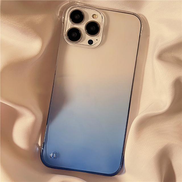 

Ультратонкий тонкий прозрачный чехол с градиентом цвета для Iphone 11 12 13 Pro Xs Max X Xr, жесткий чехол без полей, задняя крышка For iPhone 13Pro
