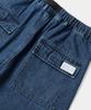 COLUMBIA UNIVERSITY Sl-Label Belted Parachute Denim Pants Midnight Denim