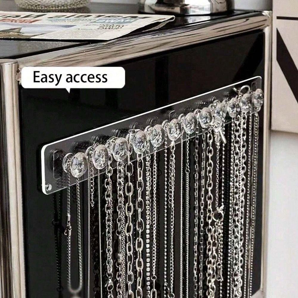 Organizador de joyas de pared, expositor multifuncional para tocador