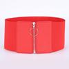 Elastic Belt Women'S Zipper Design Waist Skirt Waist Slim Fit Elastic Wide Waist Seal