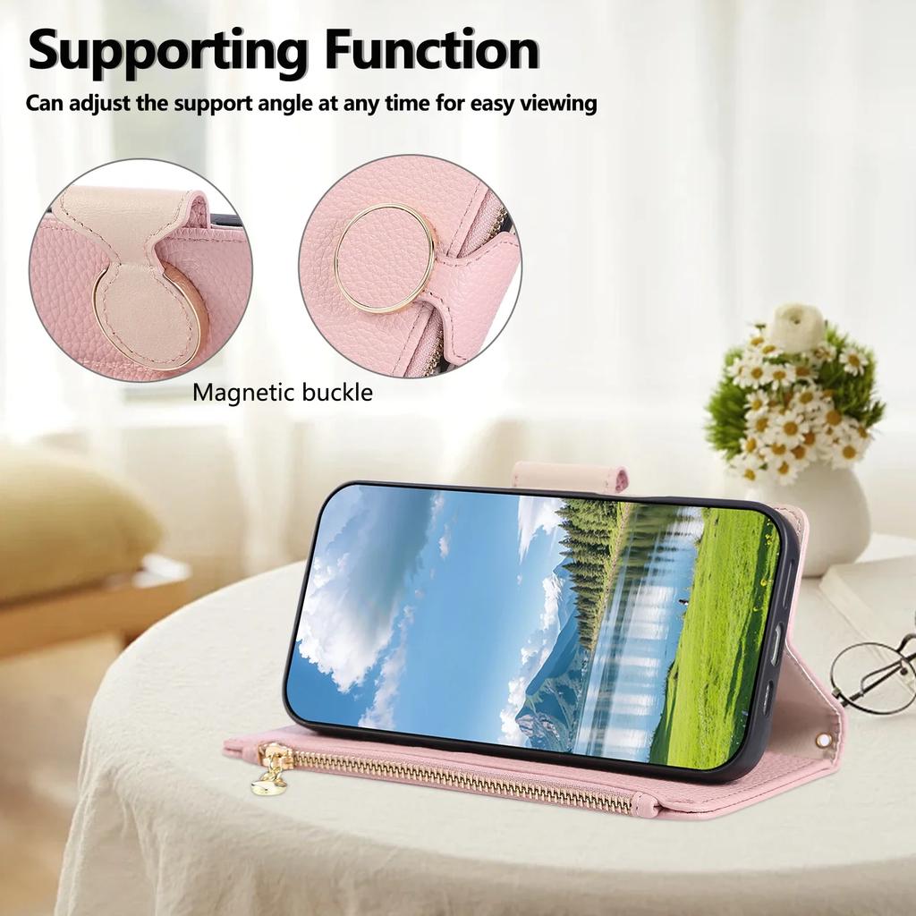 Phone Case for Samsung Galaxy S25 Edge S25 S24 S23 S21 FE S22  S20 Plus Note 20 Ultra Crossbody Cover Leather Lanyard Wallet