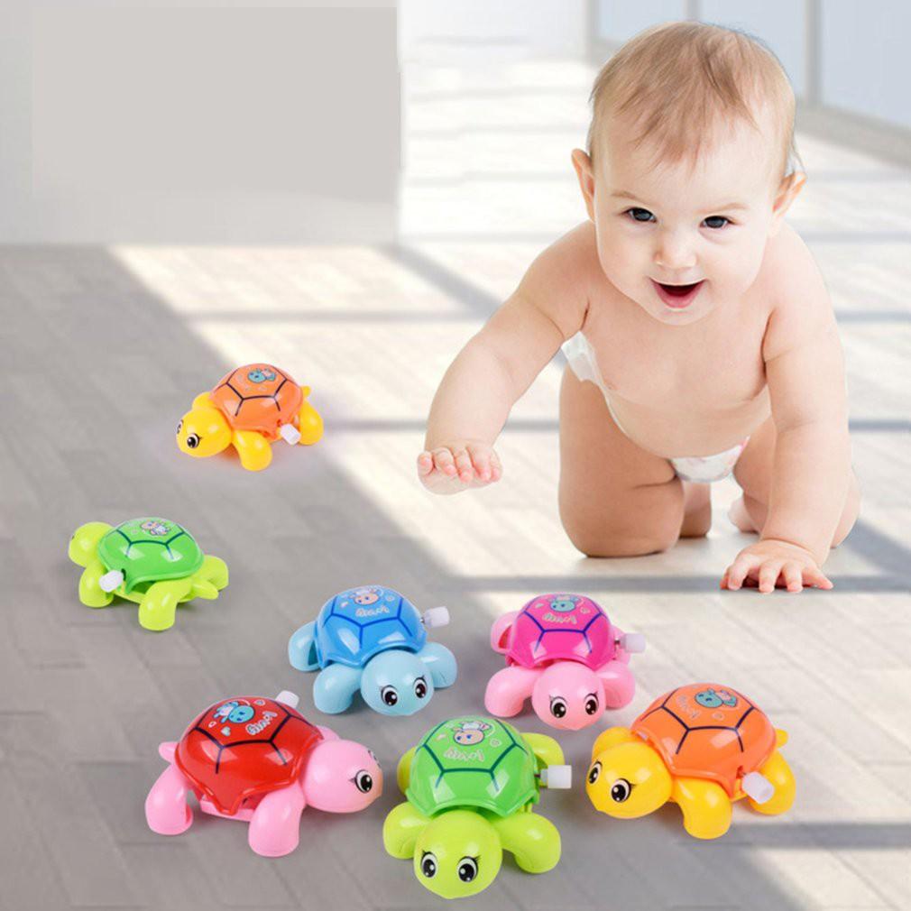 Newborn Baby Cute Toys Mini Clockwork Tortoise Children Turtle Toy Baby Wind Up Toys Animals Preschool Educatinal Toddler Toy