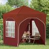 Pop Up Party Tent 192 X 192 X 245 Cm Terracotta