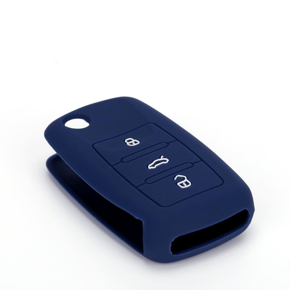 Suitable for Volkswagen Lavida Jetta Drip Silicone Key Cover Santana Soft Key Bag Sagitar Remote Control Protective Cover